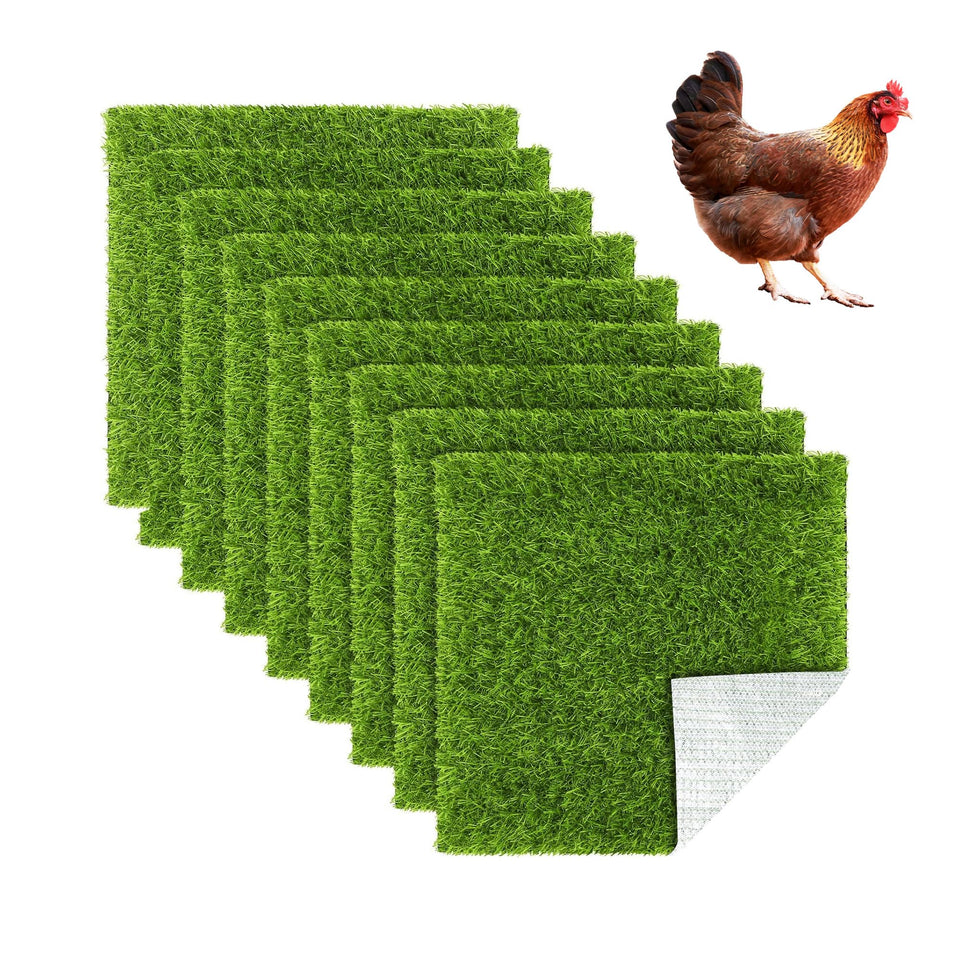 GFZYHEBEI 9-pack nesting pads pack shot shows durable 13x13 liners for clean coops.