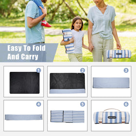 G GOOD GAIN picnic blanket machine washable for easy cleaning