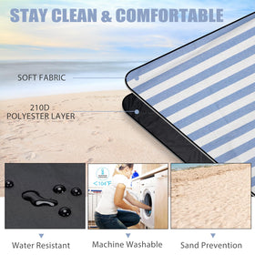 G GOOD GAIN picnic blanket waterproof backing protects from damp ground