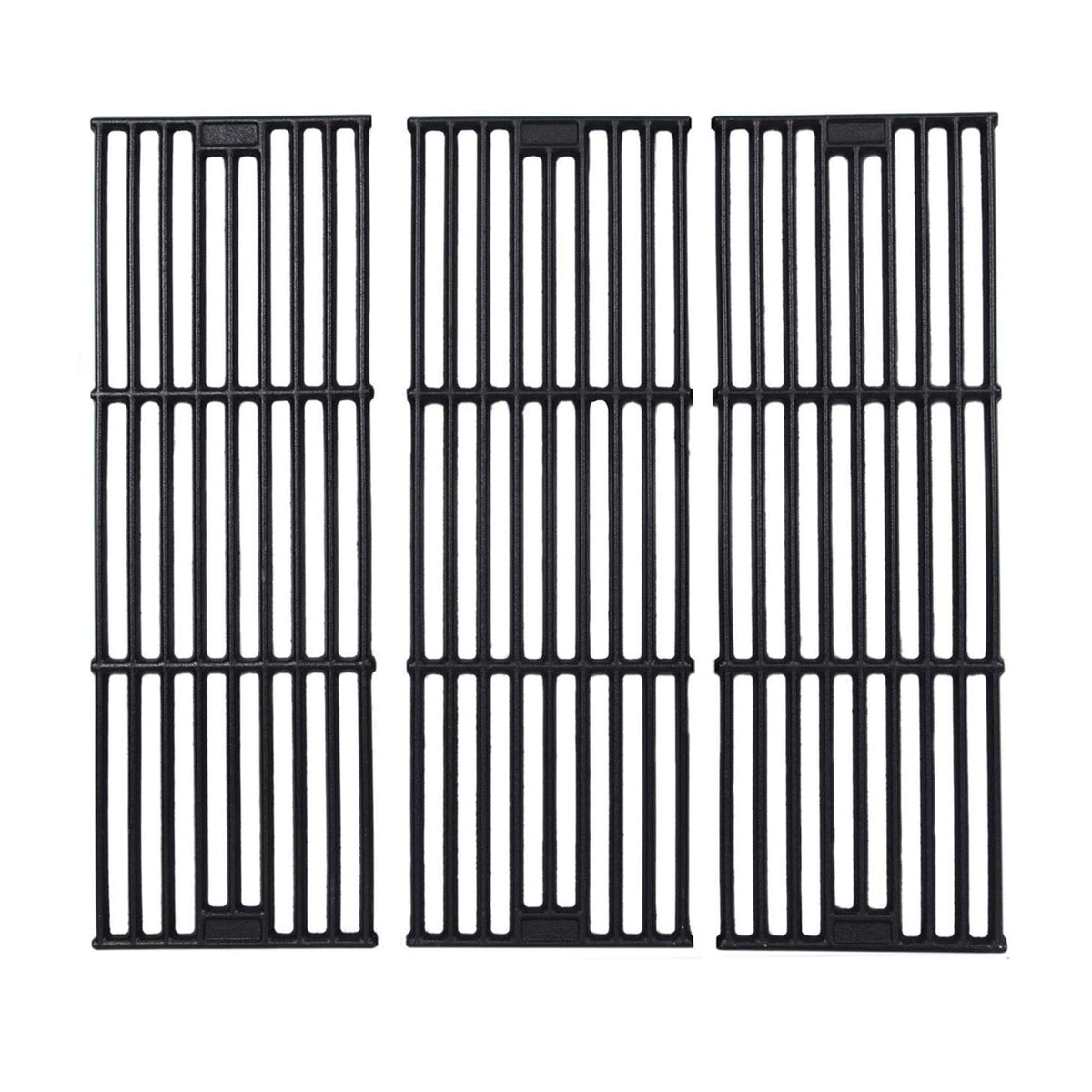 GGC grill grates cast-iron set of 3 for Chargriller grills, durable heat retention