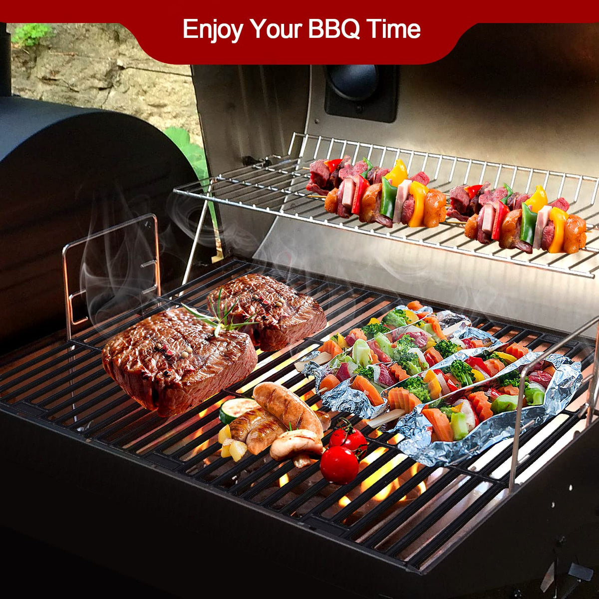GGC grill grates easy to clean and non-stick when cooking