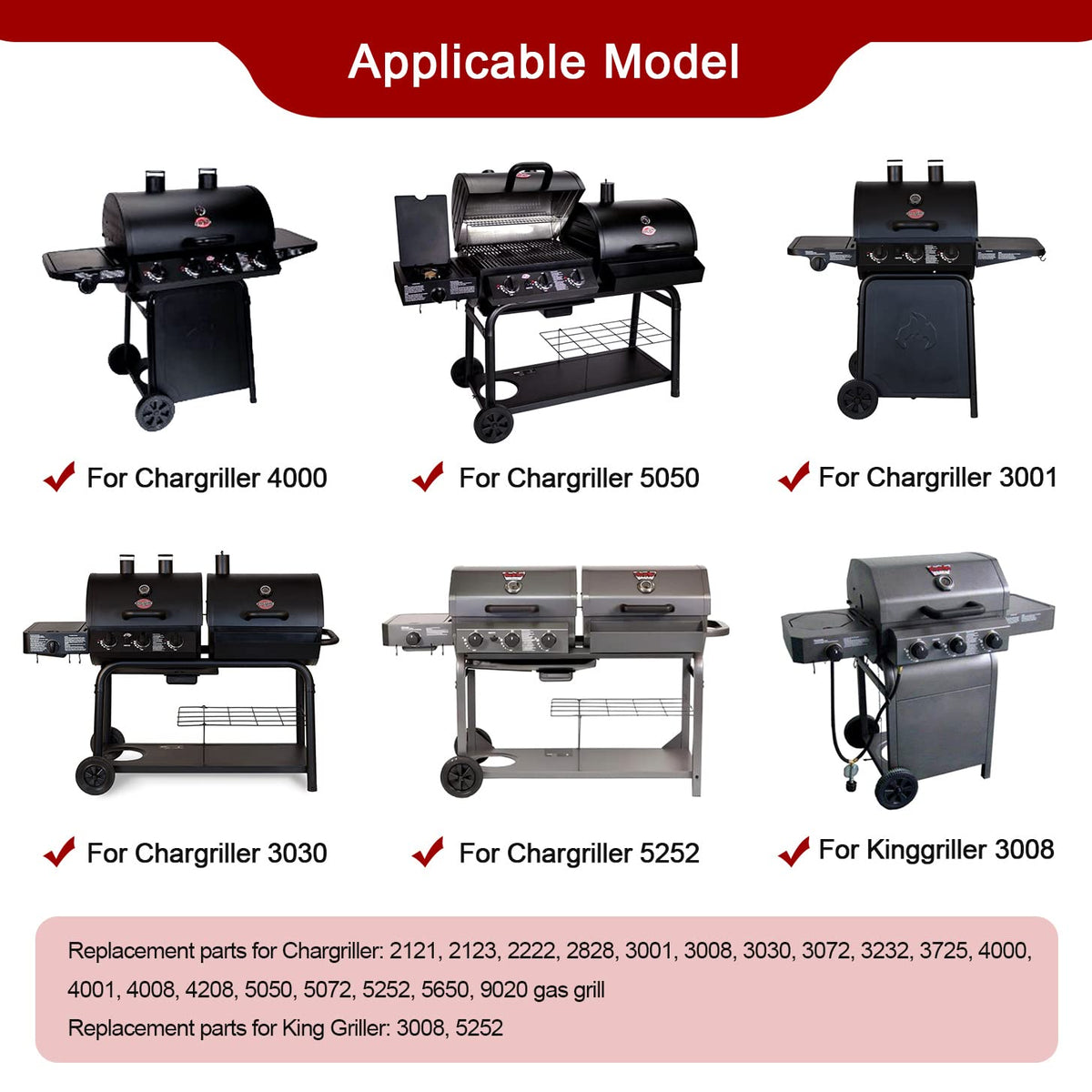GGC grill grates pack includes 3 pieces for replacement convenience