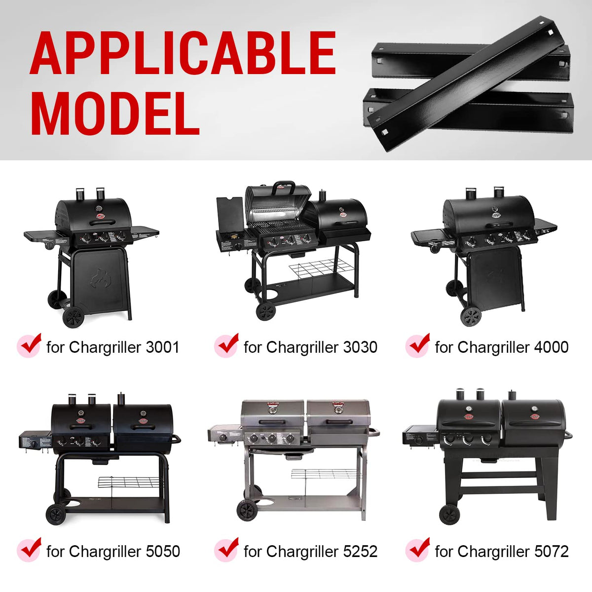 GGC heat plate compatibility with Char Griller and King Griller models.