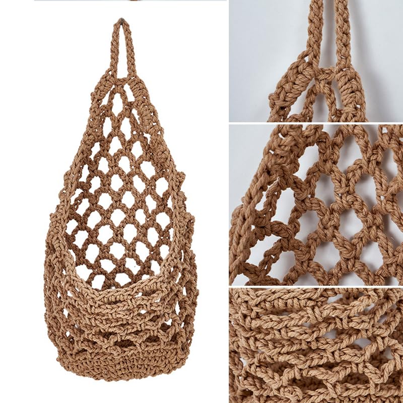 GGMOVE hanging planter 6-inch handwoven detail highlighting durable boho design.