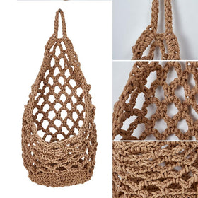 GGMOVE hanging planter 6-inch handwoven detail highlighting durable boho design.