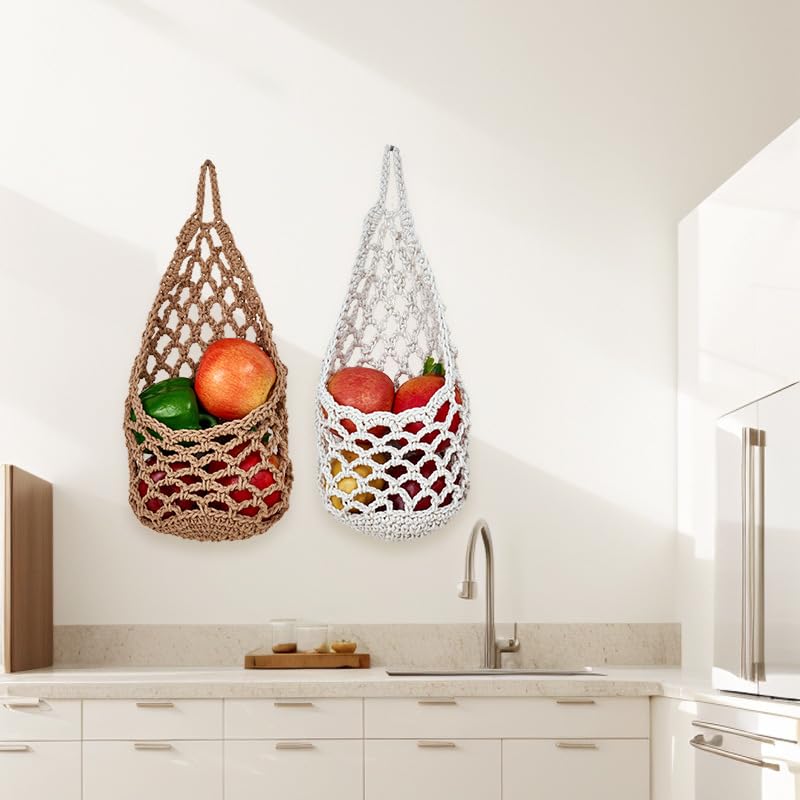 GGMOVE hanging planter 6-inch kitchen use for organized fruit display.