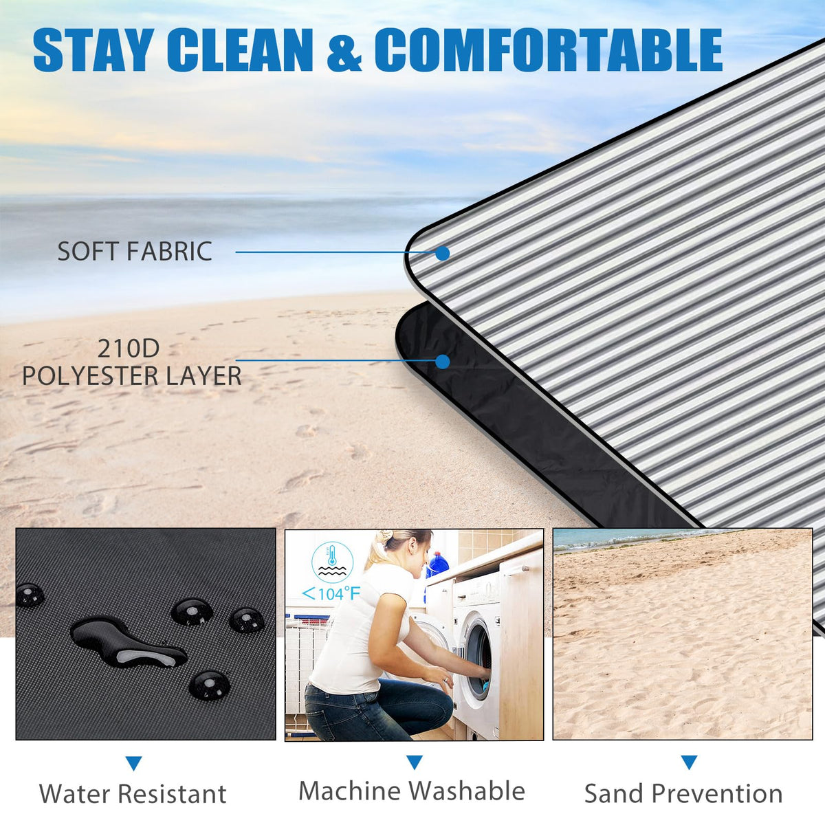 G GOOD GAIN compact tote folds to 12x4x4 inches for travel