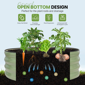 G GOOD GAIN two-pack beds ideal for patios and courtyards.