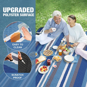 G GOOD GAIN foldable picnic blanket compact in a tote