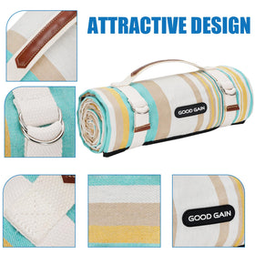 G GOOD GAIN picnic blanket folded compact for easy storage and travel