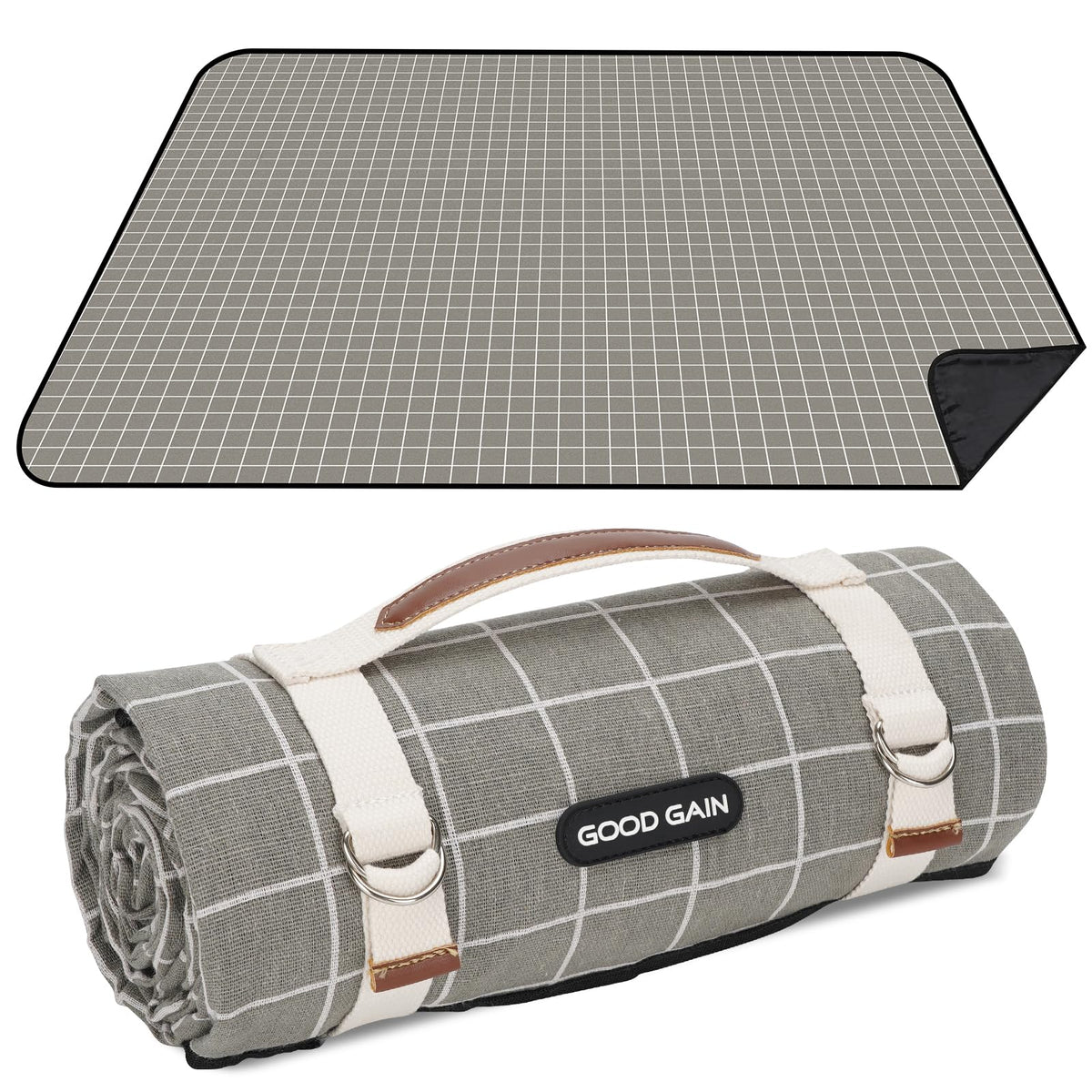 G GOOD GAIN picnic blanket large waterproof on grass provides dry seating
