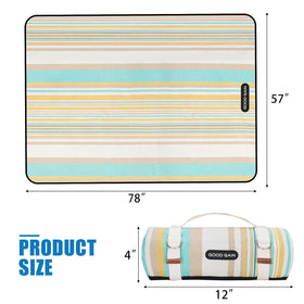 G GOOD GAIN picnic blanket XL size ideal for family picnics and group seating