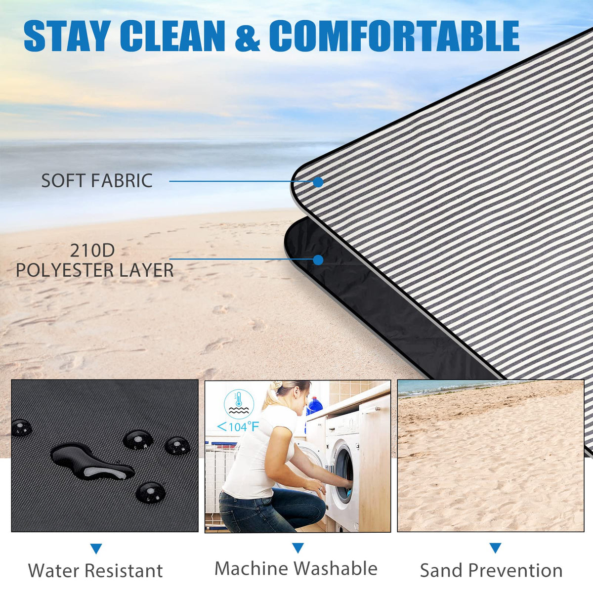G GOOD GAIN waterproof backing close-up showing surface protection