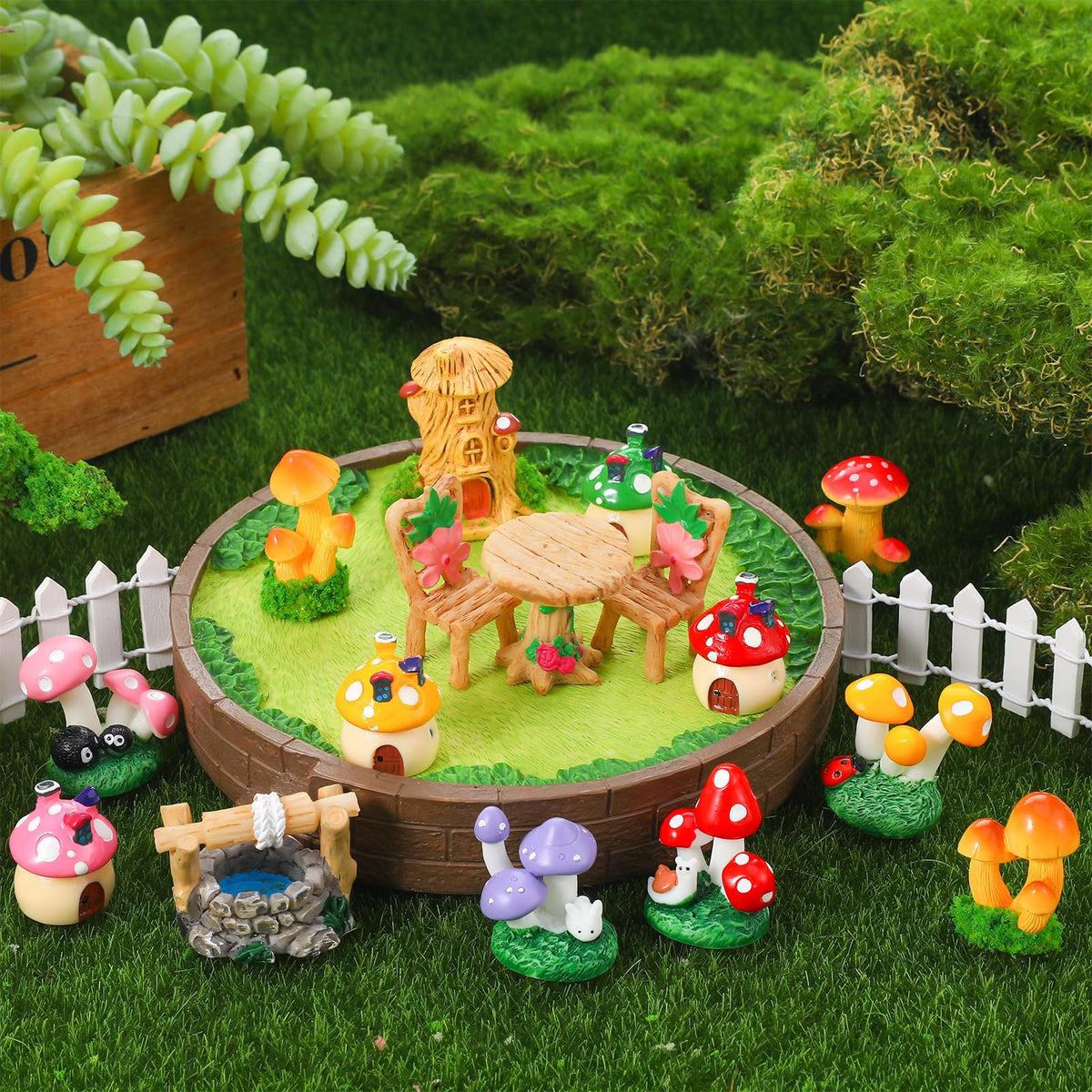 GGSTDDUP arch bridges connect scenes in fairy mini landscapes.