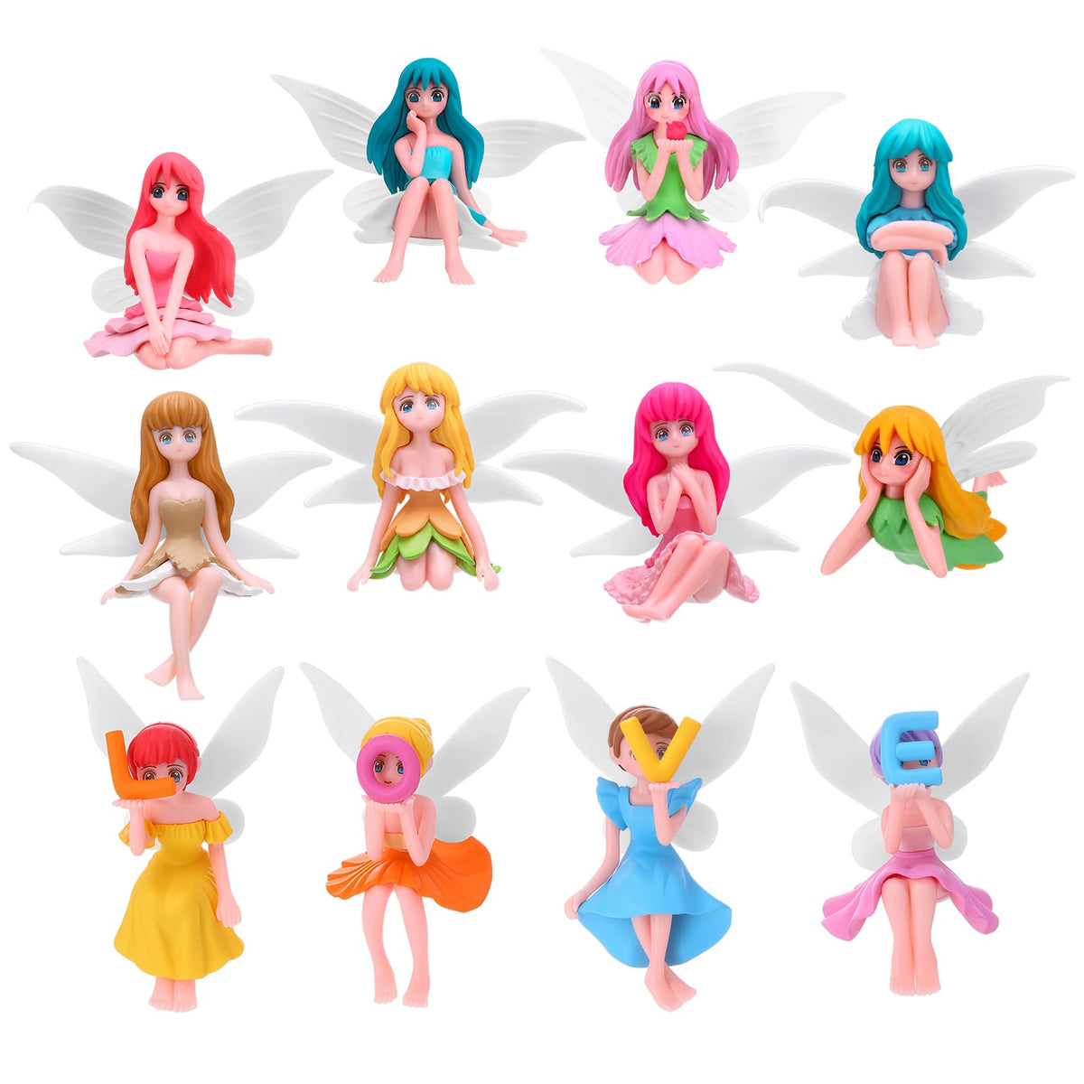 GGSTDDUP hand-painted fairy figurine showcases facial expressions for terrarium accents