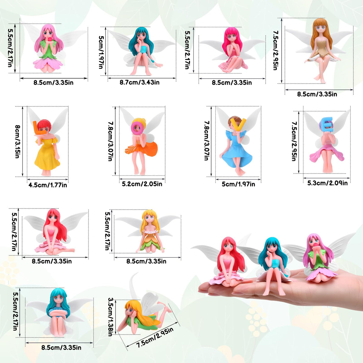 GGSTDDUP fairy figurine set offers multi-use decor ideas for weddings and desks