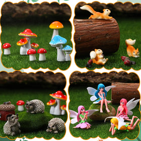 GGSTDDUP four flower fairies brighten succulent planters