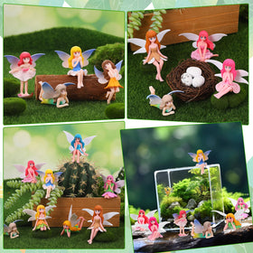 GGSTDDUP fairy wedding centerpiece ideas with colorful figures