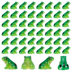 GGSTDDUP cute green frogs add whimsy to fairy gardens and terrariums.