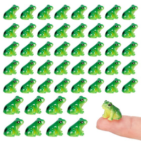 GGSTDDUP green resin frog figurine pack for creative DIY crafts and decor.