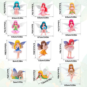 GGSTDDUP hand painted fairies with bright details for displays