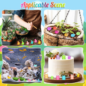 GGSTDDUP luminous dolphins figurines enhance tiny scenes for terrariums or aquariums