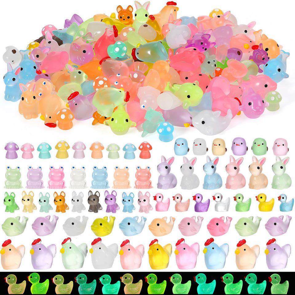 GGSTDDUP luminous ducks glow at night for fairy garden scenes