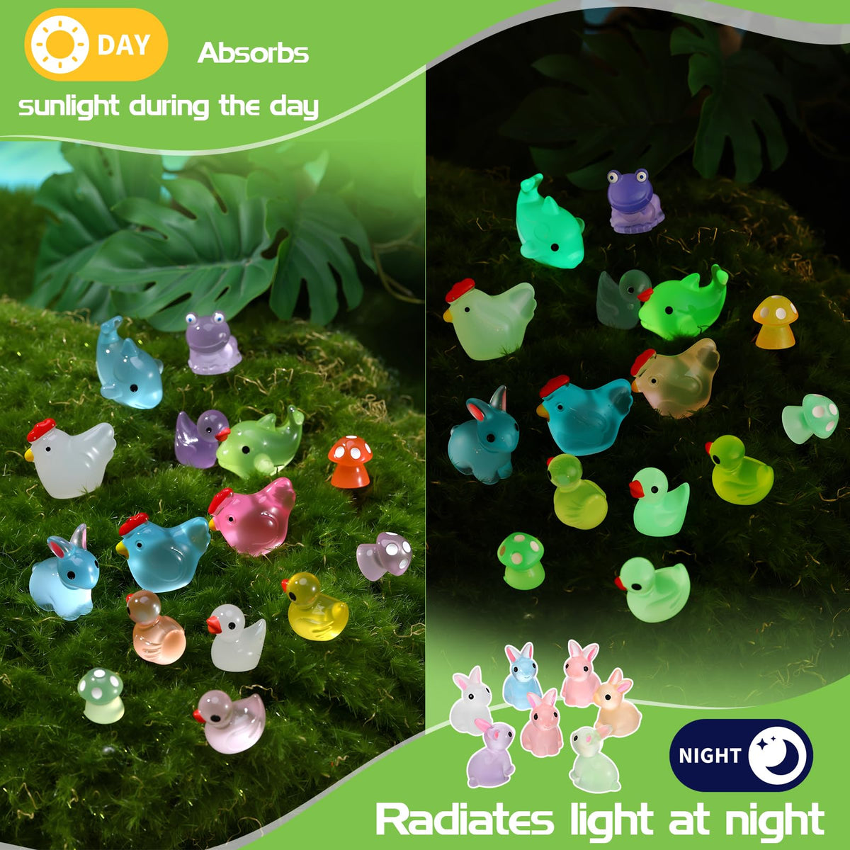 GGSTDDUP luminous rabbit figurine brightens display area