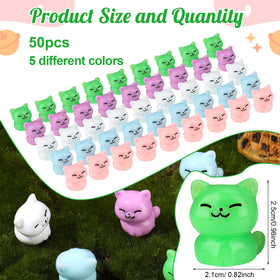 GGSTDDUP resin cat pink figure adds charm to DIY terrariums and crafts.