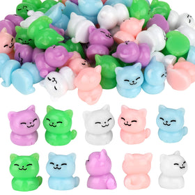 GGSTDDUP resin cat white figure for cake decor and micro landscapes.
