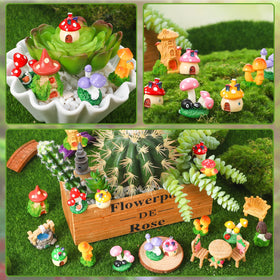 GGSTDDUP mushrooms add color to small gardens and dollhouses.