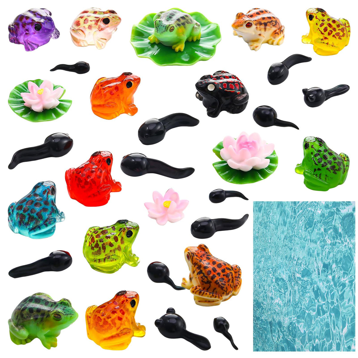 GGSTDDUP night glow frogs provide subtle illumination for evening setups