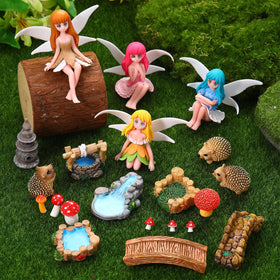 GGSTDDUP outdoor-ready fairy garden scene for patios and balconies.