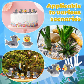GGSTDDUP resin shark ducks perfect as cake toppers and favors