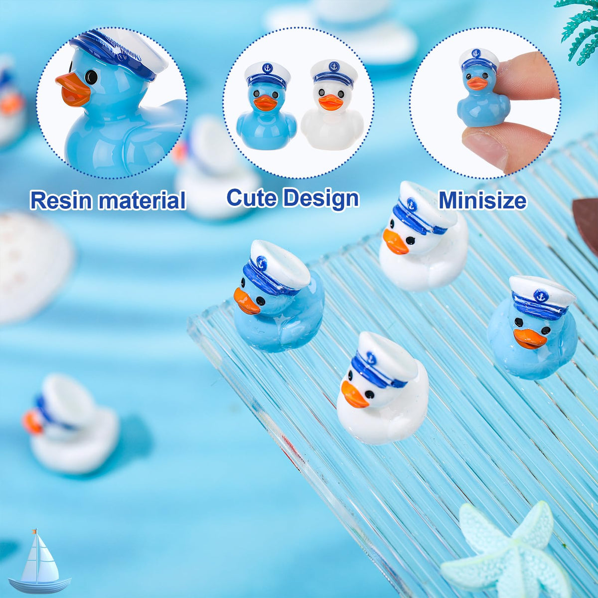 GGSTDDUP sailor cruise duck detail reveals vivid resin finish and crisp edges.