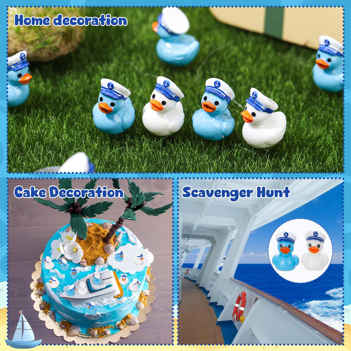 GGSTDDUP sailor duck group display creates charming nautical arrangements.