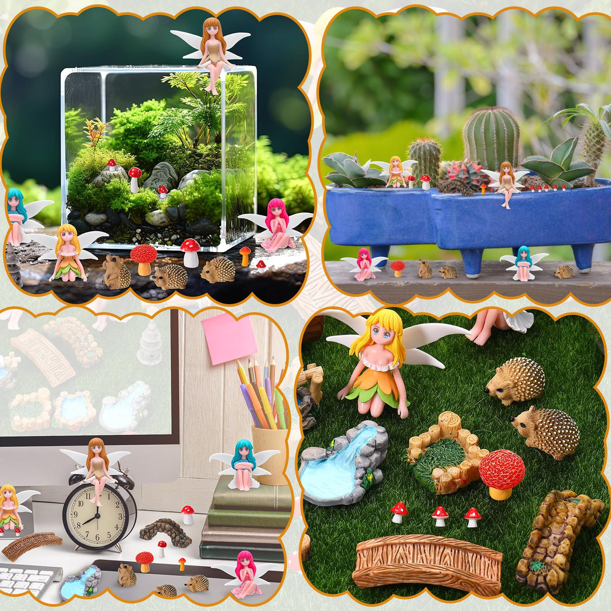 GGSTDDUP seven miniature accessories offering versatile decorating options.