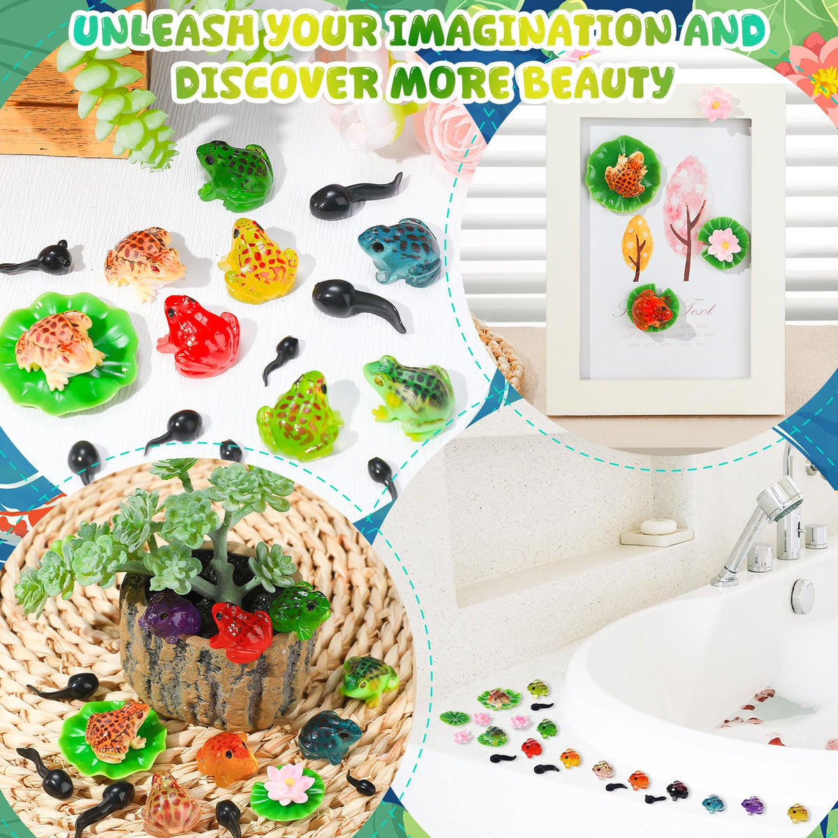 GGSTDDUP tadpole figures brighten miniature landscapes and fairy gardens