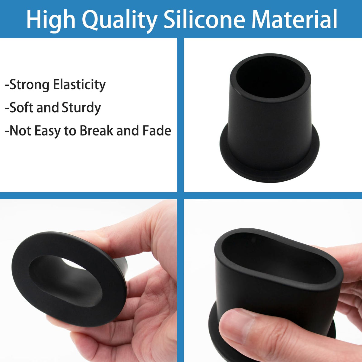 GHAMYEE cone wedge inside table hole keeps umbrella steady.