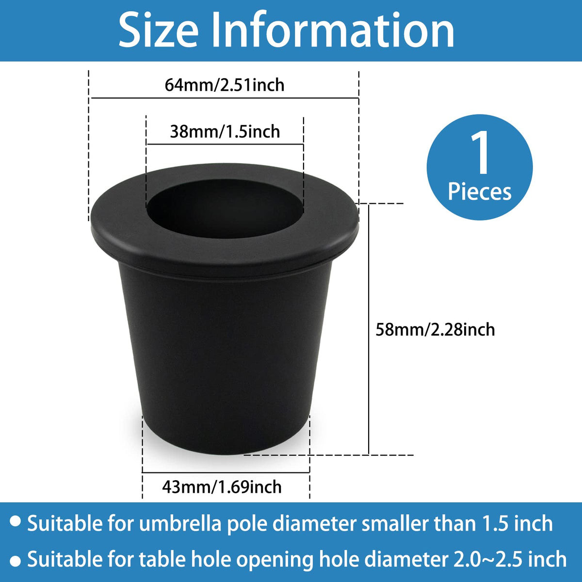 GHAMYEE silicone material close-up showing durable, flexible cone design.