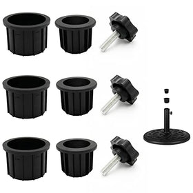 GHAMYEE 1.95-inch base ring in HDPE showing weather-resistant design for patio use