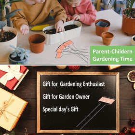 GHAMYEE seedling herb vegetable labels support notes and timing.