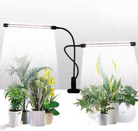 GHodec grow light full spectrum 84 LED clip illuminates indoor plants for even growth