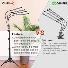 GHodec Grow Light in an office setup supporting plant care and ambient illumination