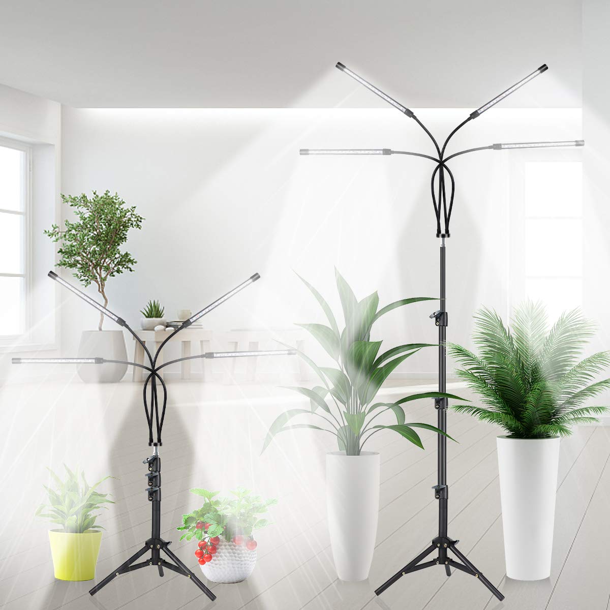 GHodec Grow Light with Stand height-adjustment range for desks and shelves