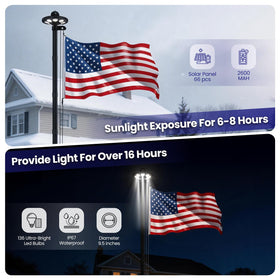 GHOSOONE ground sleeve enables quick, secure installation for a stable flag display.