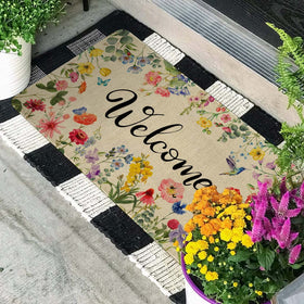 Ghroiep Easy clean doormat cleans with hose or machine wash