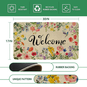 Ghroiep Non-slip indoor outdoor doormat keeps entry safe and stylish
