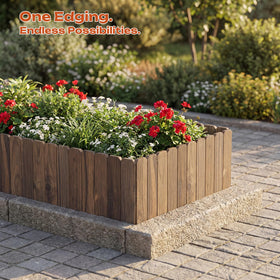 GHWIE Garden Edging Border wood panel is lightweight and easy to reposition
