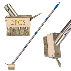 GHWMYD moss grout remover brush tool on extendable handle cleaning stone joints